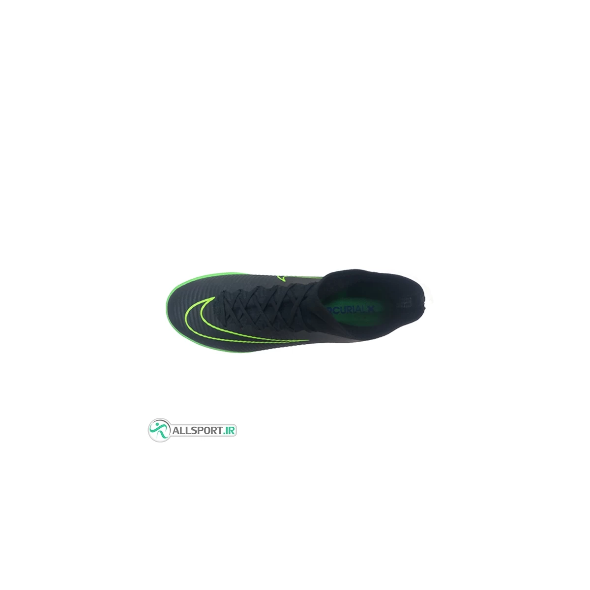 کفش فوتسال نایک مرکوریال  طرح اصلی مشکی سبز Nike Mercurial