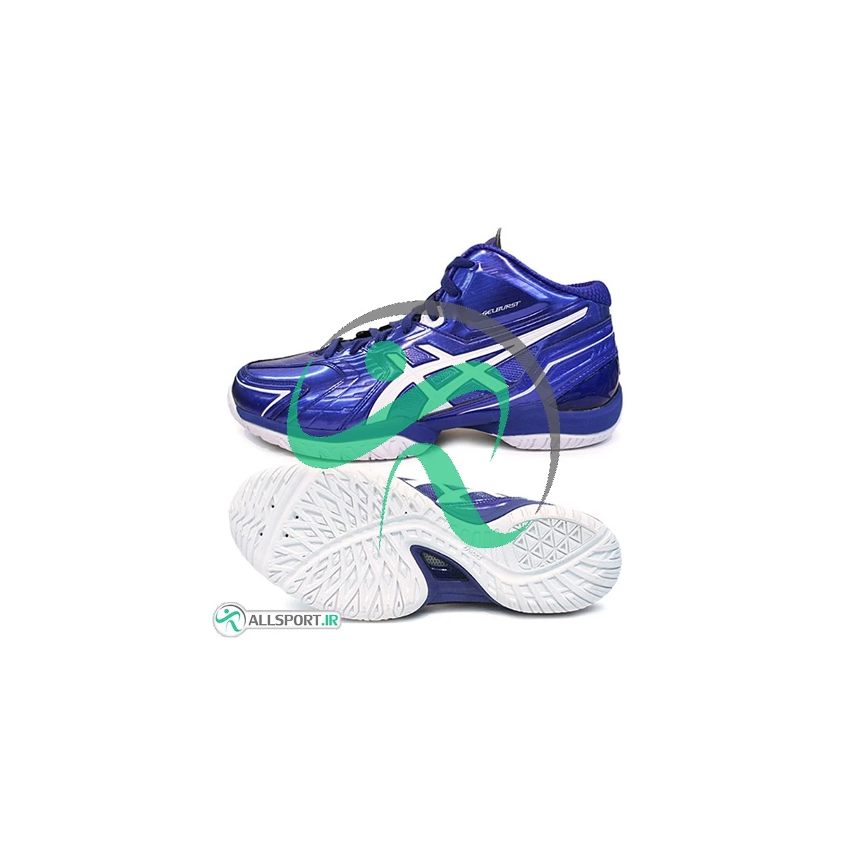 کفش والیبال مردانه اسیکس ژل بورست Asics Gel Burst Blue TBF19G