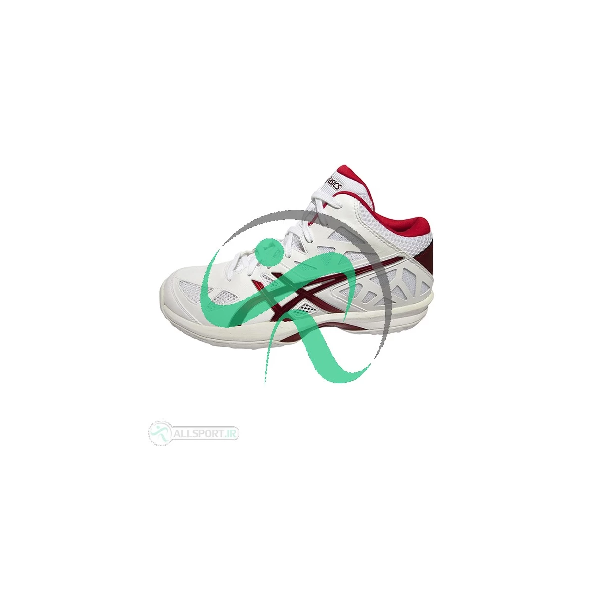 کفش والیبال مردانه اسیکس ژل هوپ Asics Gel Hoop White Red TBF321