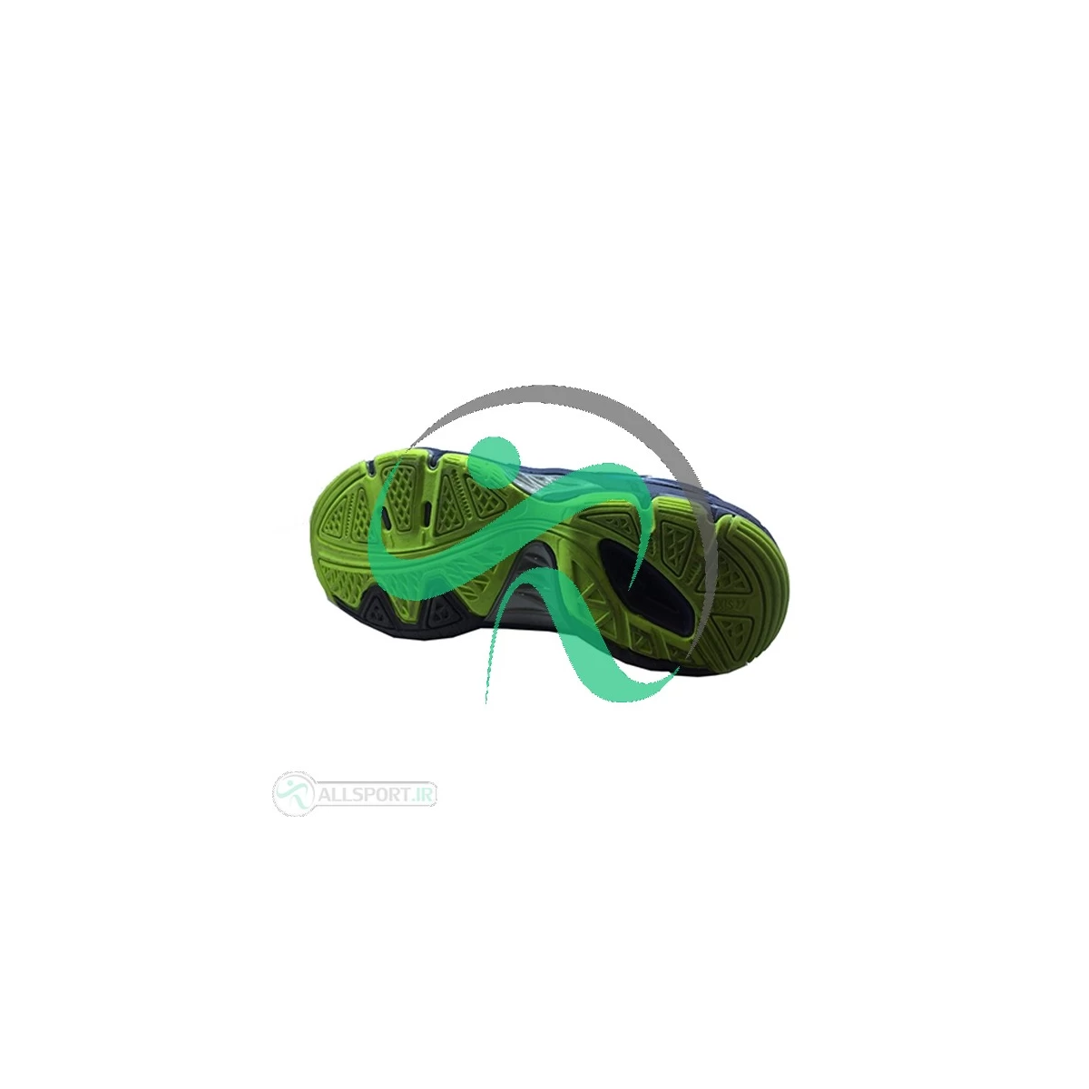 کفش والیبال زنانه اسیکس ژل طرح اصلی سرمه ای زرد Asics Gel