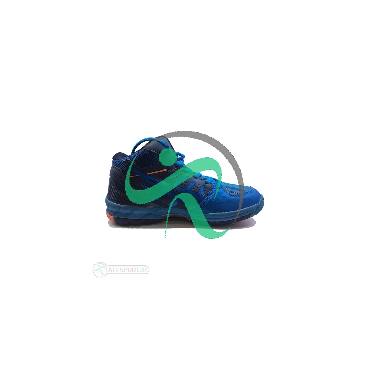 کفش والیبال زنانه اسیکس ژل طرح اصلی آبی سفید مشکی Asics Gel