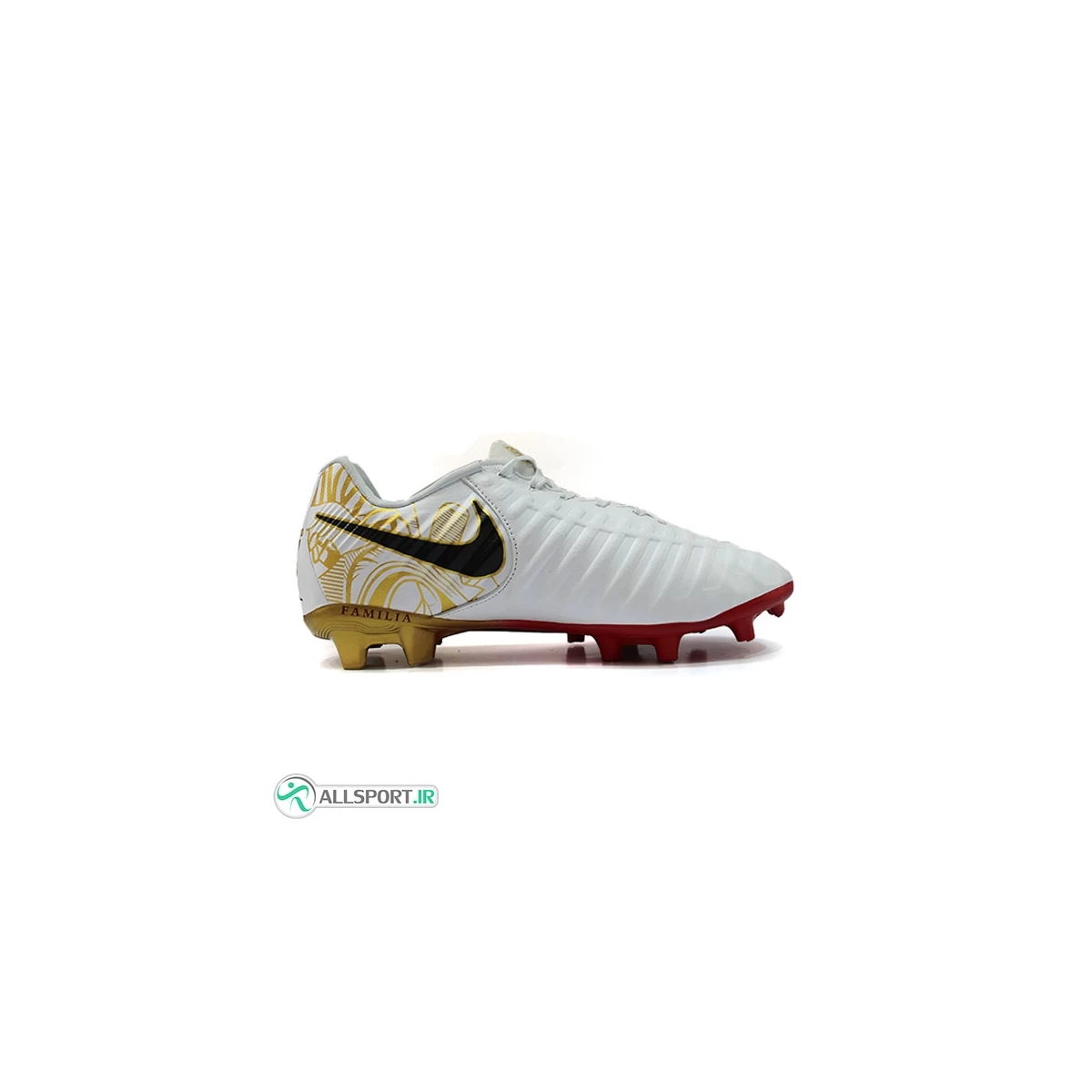 کفش فوتبال نایک تمپو  سفید طلایی Nike Tiempo