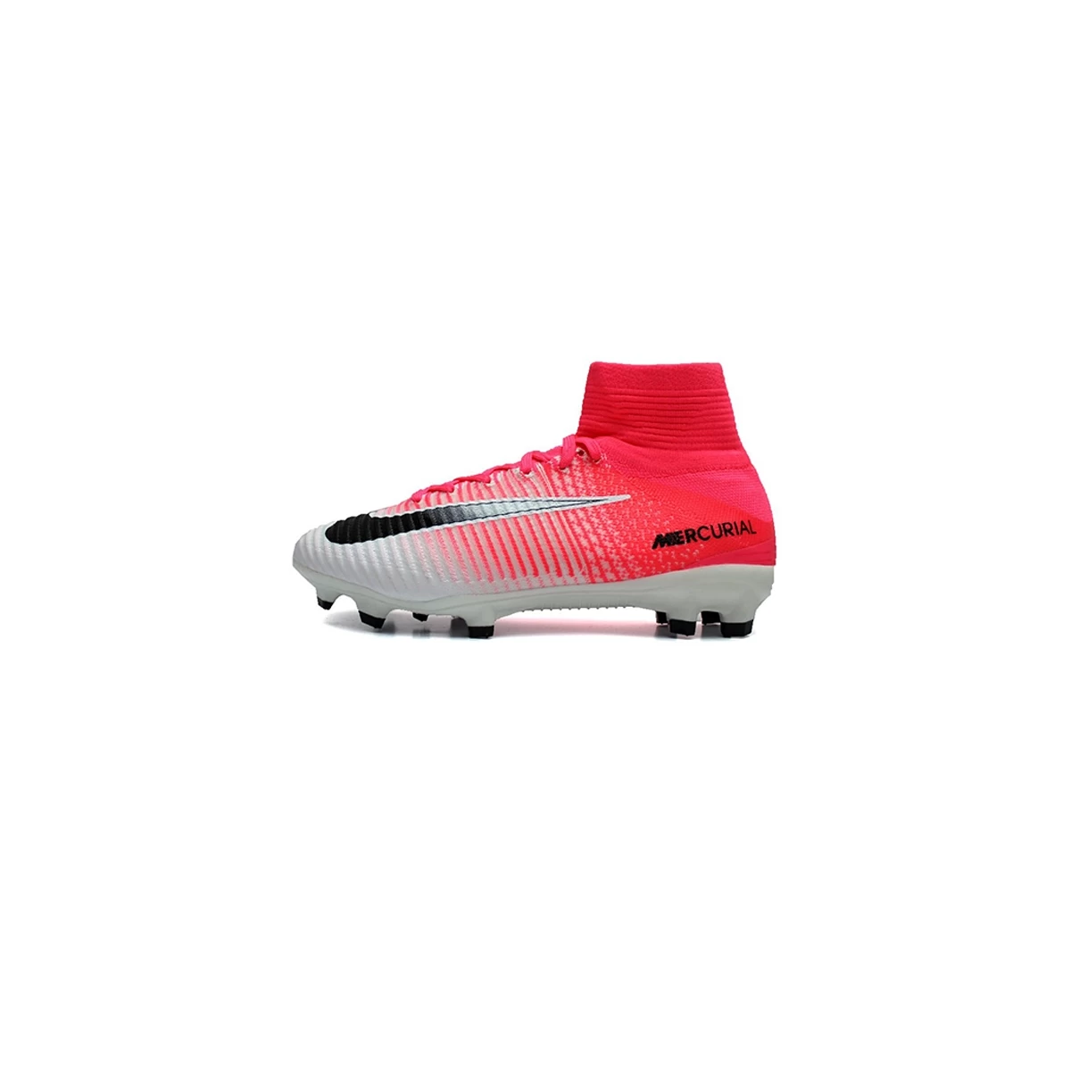کفش فوتبال بچه گانه نایک مرکوریال طرح اصلی صورتی سفید Nike Mercurial