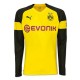 پیراهن اول دورتموند آستین دار Borussia Dortmund 2018-19 Home Soccer Jersey Long Sleeve