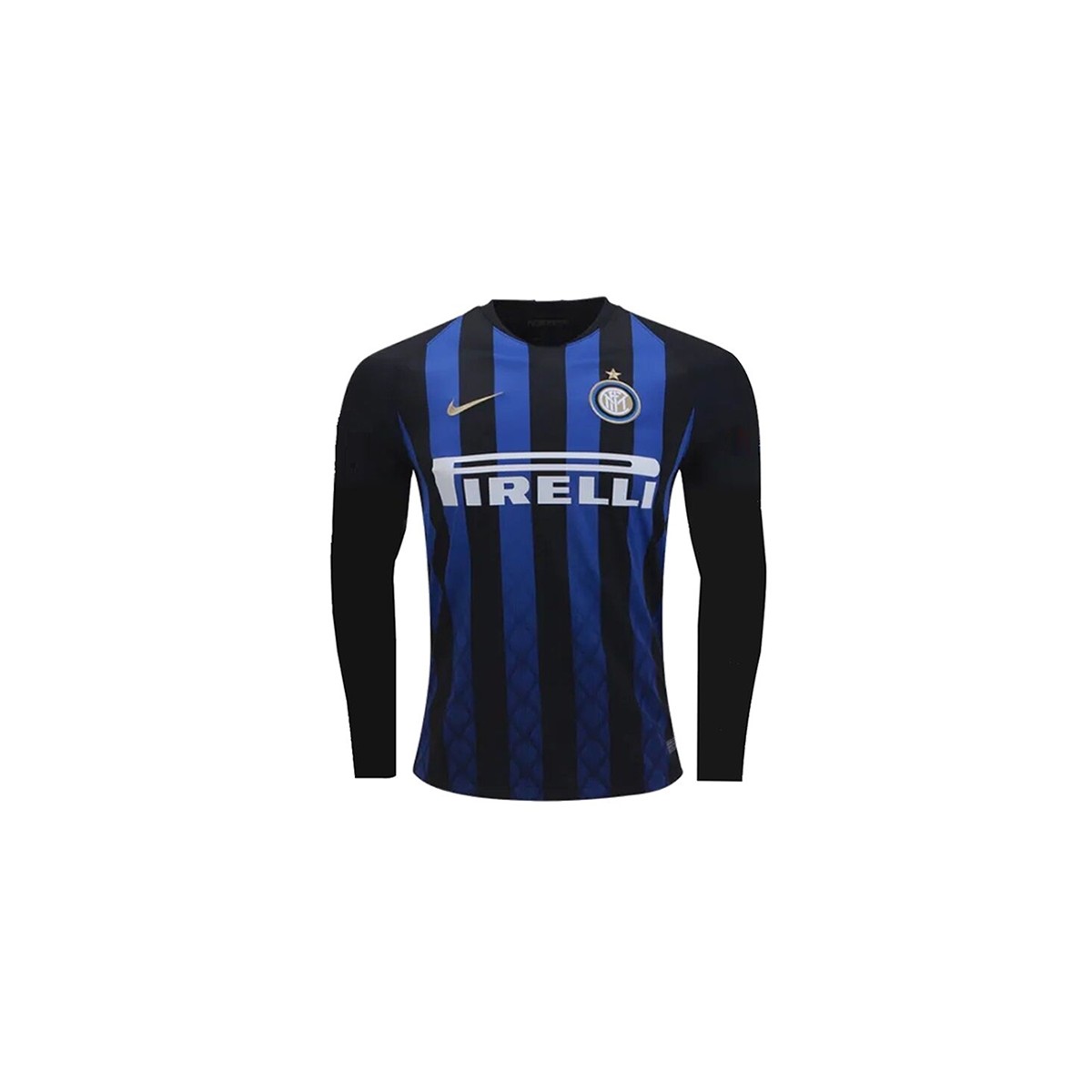 پیراهن اول اینترمیلان آستین دار Inter Milan 2018-19 Home Soccer Jersey Long Sleeve