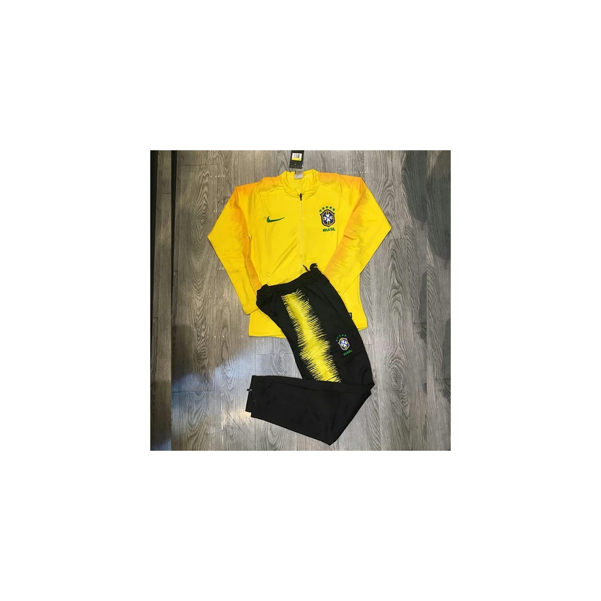 ست گرمکن شلوار برزیل Brazil Nike Training Tracksuit  2018