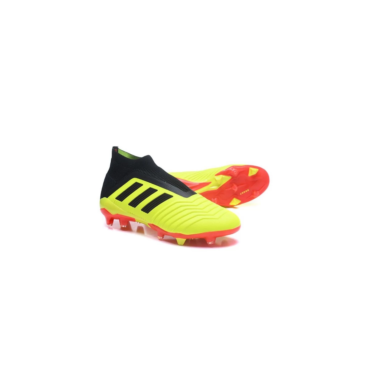 کفش فوتبال آدیداس پردیتور طرح اصلی زرد مشکی Adidas Predator 18+ FG Yellow Red Black