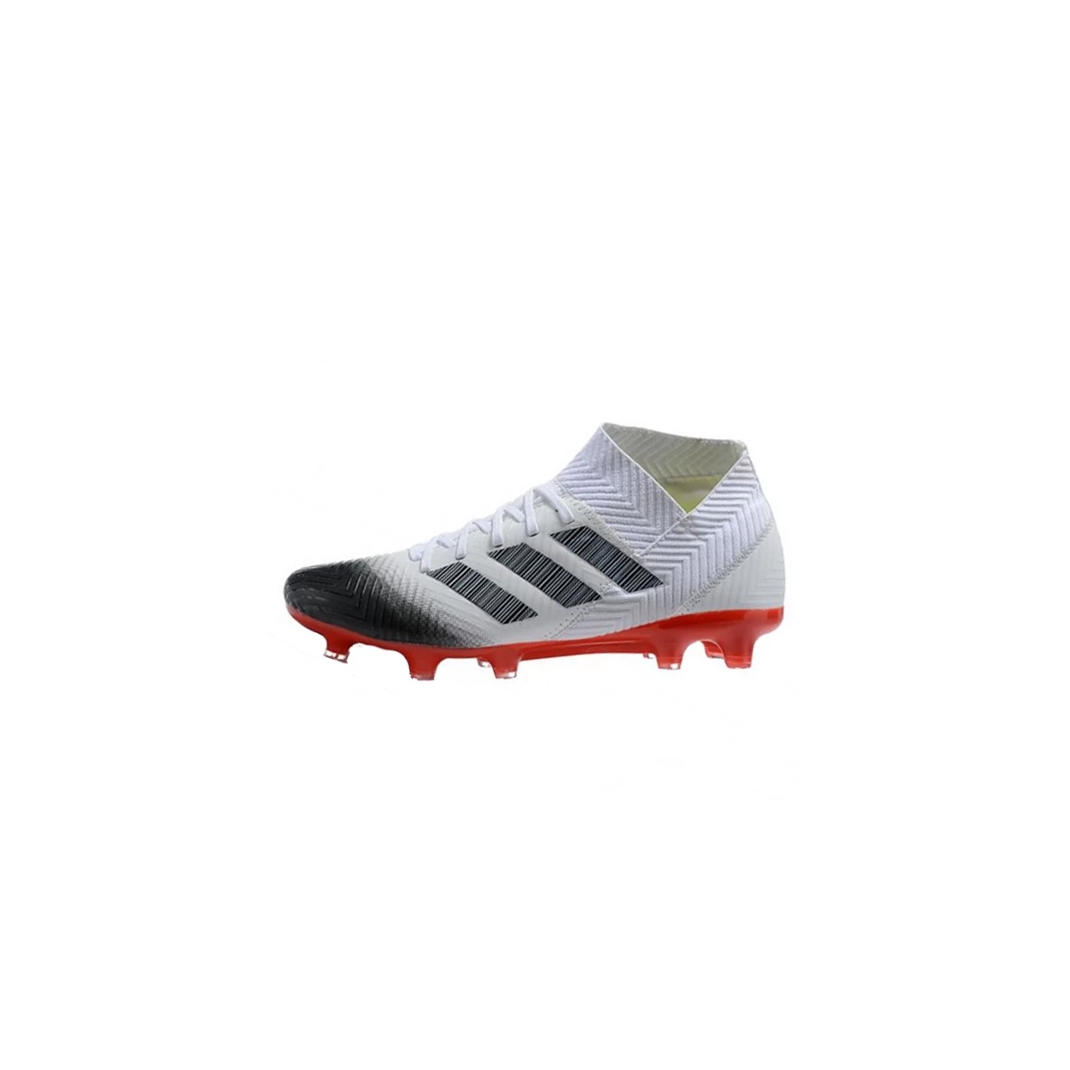 کفش فوتبال آدیداس نمزیز طرح اصلی سفید قرمز Adidas Nemeziz FG