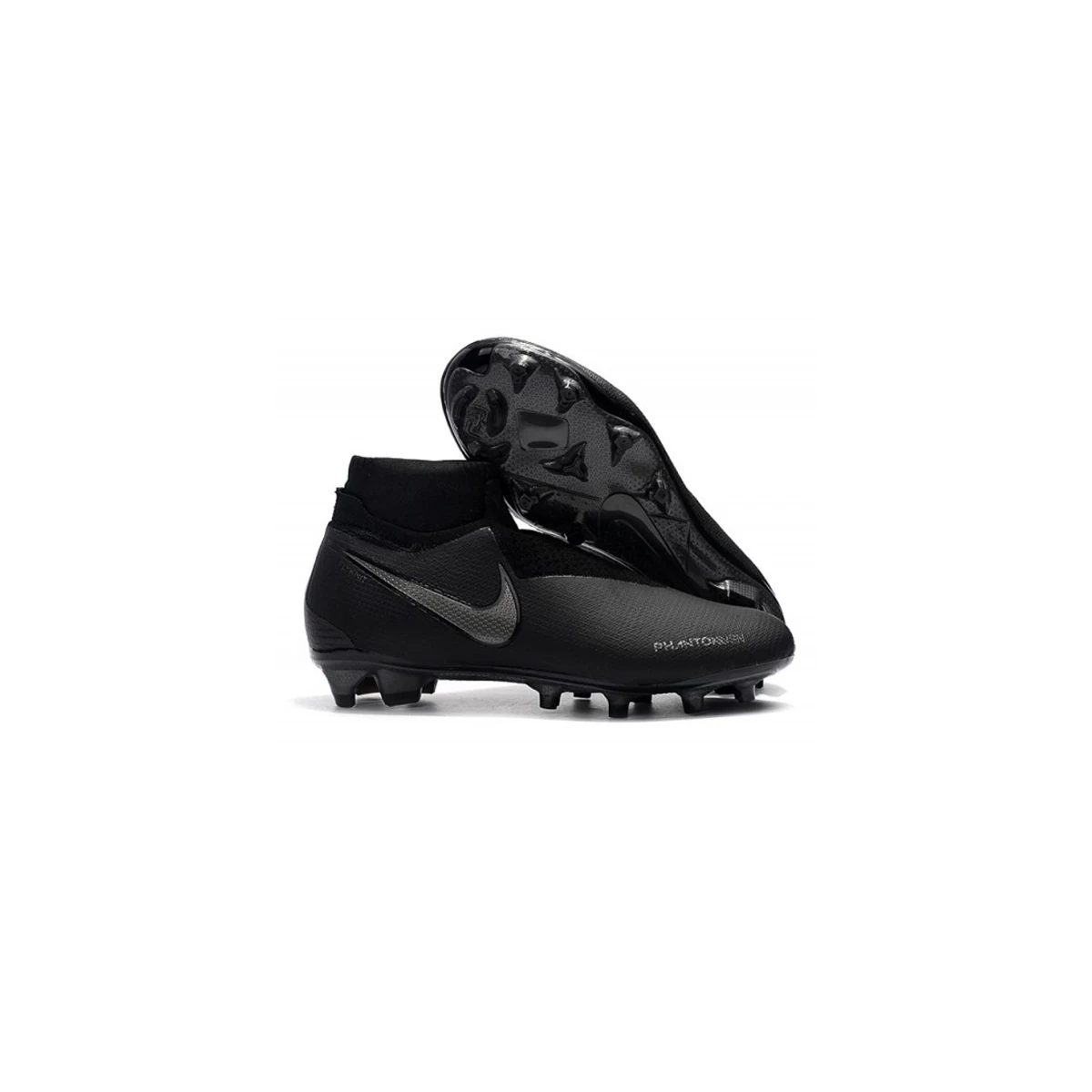 کفش فوتبال نایک فانتوم طرح اصلی مشکی Nike Phantom Vision Elite DF FG Black Silver