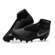 کفش فوتبال نایک فانتوم طرح اصلی مشکی Nike Phantom Vision Elite DF FG Black Silver