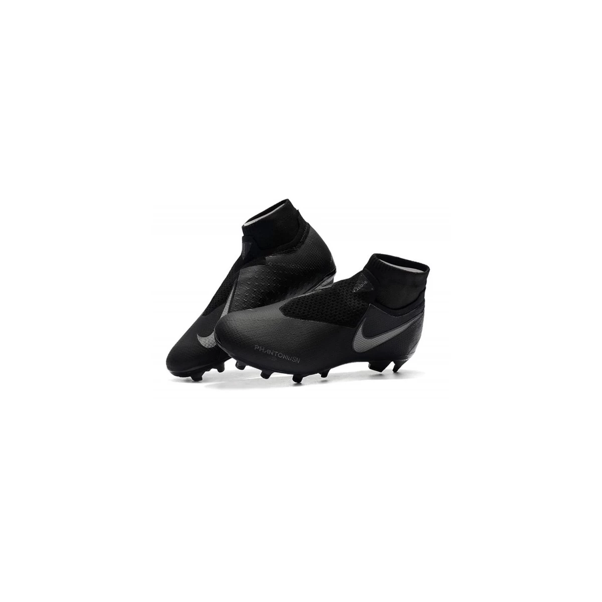 کفش فوتبال نایک فانتوم طرح اصلی مشکی Nike Phantom Vision Elite DF FG Black Silver