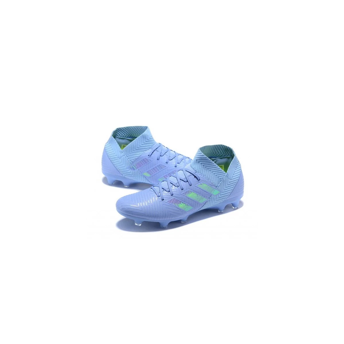 کفش فوتبال آدیداس نمزیز طرح اصلی سفید قرمز Adidas Nemeziz 18.1 FG Purple Blue