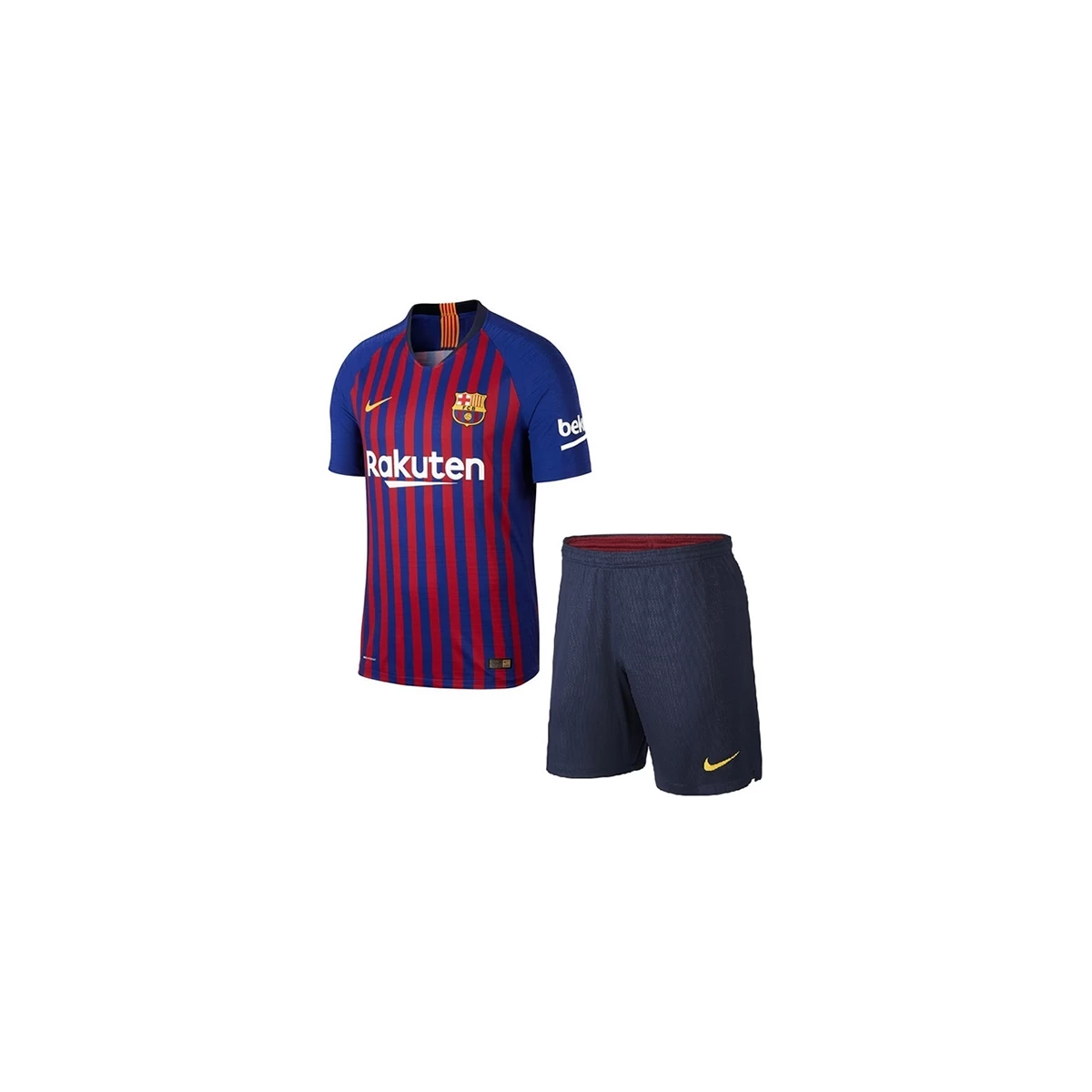 پیراهن شورت اول بارسلونا Barcelona 2018-19 Home Soccer Jersey Kit Shirt+Short