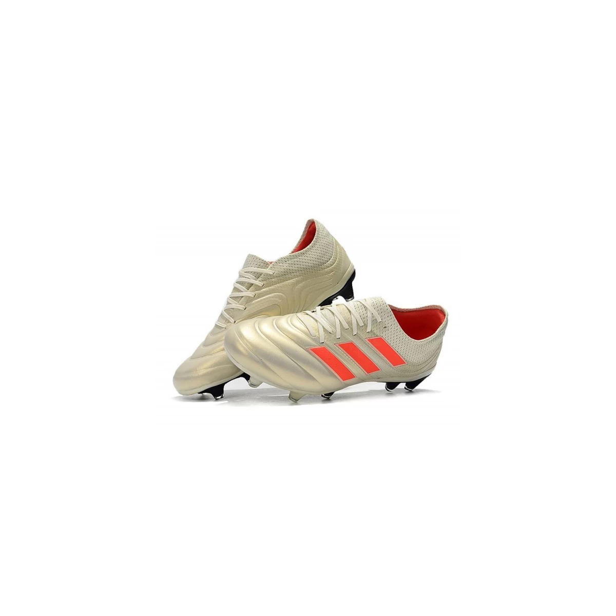 کفش فوتبال آدیداس کوپا طرح اصلی سفید قرمز Adidas Copa 19.1 FG White Red Core Black