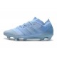 کفش فوتبال آدیداس نمزیز طرح اصلی ابی Adidas Nemeziz Messi 18.1 FG Ash Blue