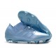 کفش فوتبال آدیداس نمزیز طرح اصلی ابی Adidas Nemeziz Messi 18.1 FG Ash Blue