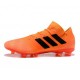 کفش فوتبال آدیداس نمزیز طرح اصلی نارنجی مشکی Adidas Nemeziz 18.1 FG Orange Black