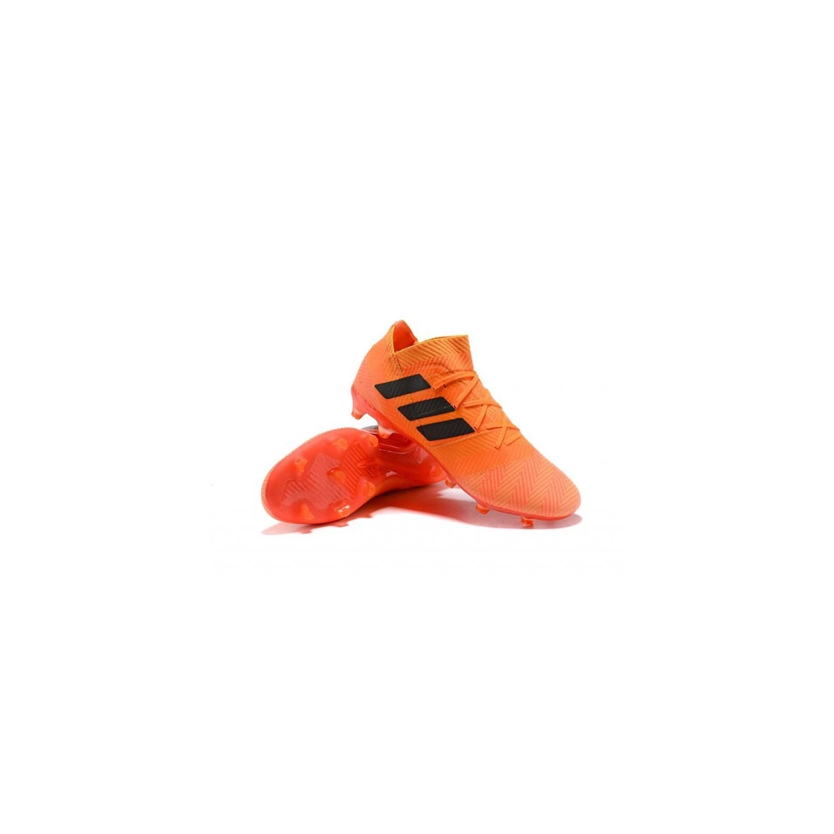 کفش فوتبال آدیداس نمزیز طرح اصلی نارنجی مشکی Adidas Nemeziz 18.1 FG Orange Black