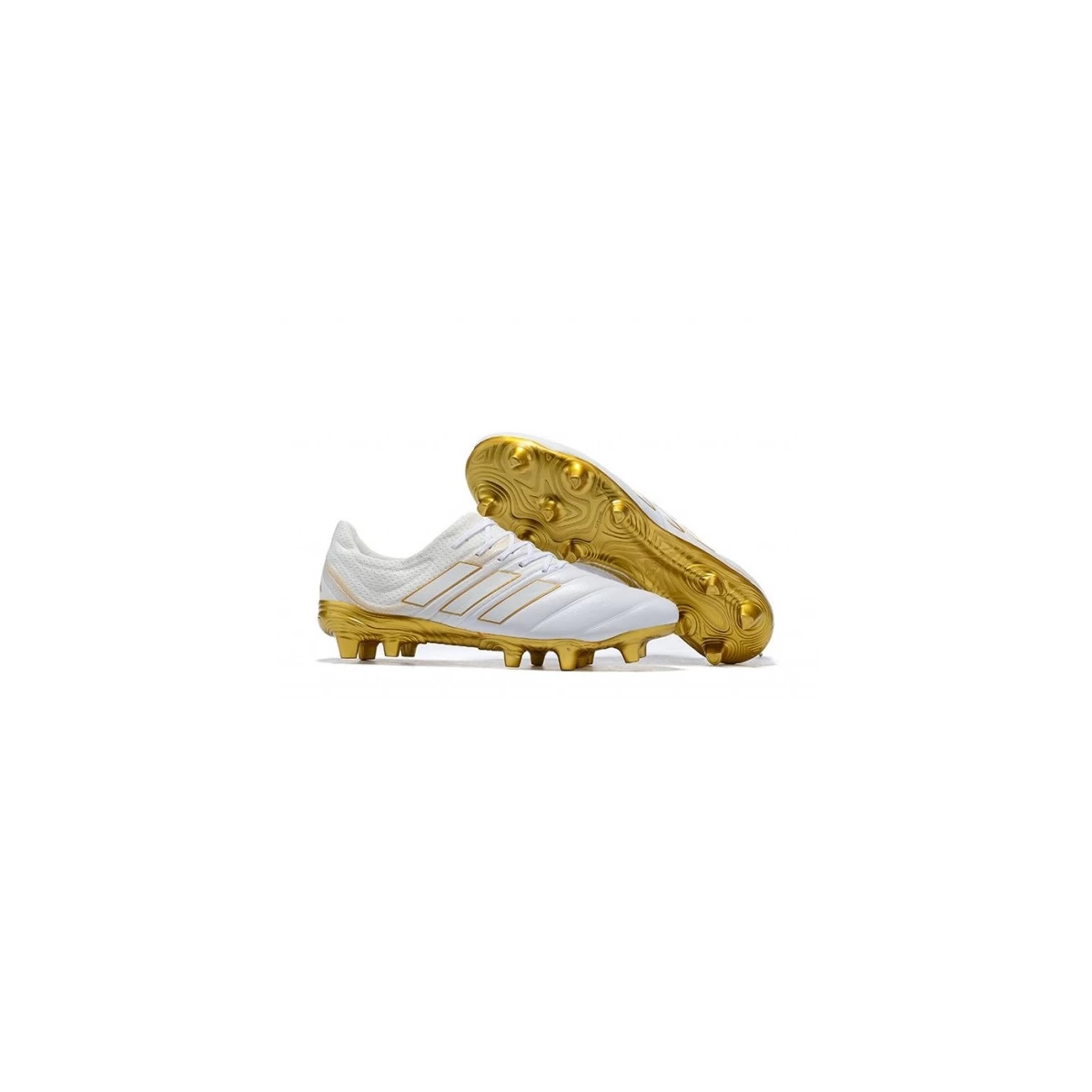 کفش فوتبال آدیداس کوپا طرح اصلی سفید طلایی Adidas Copa 19.1 FG White Gold