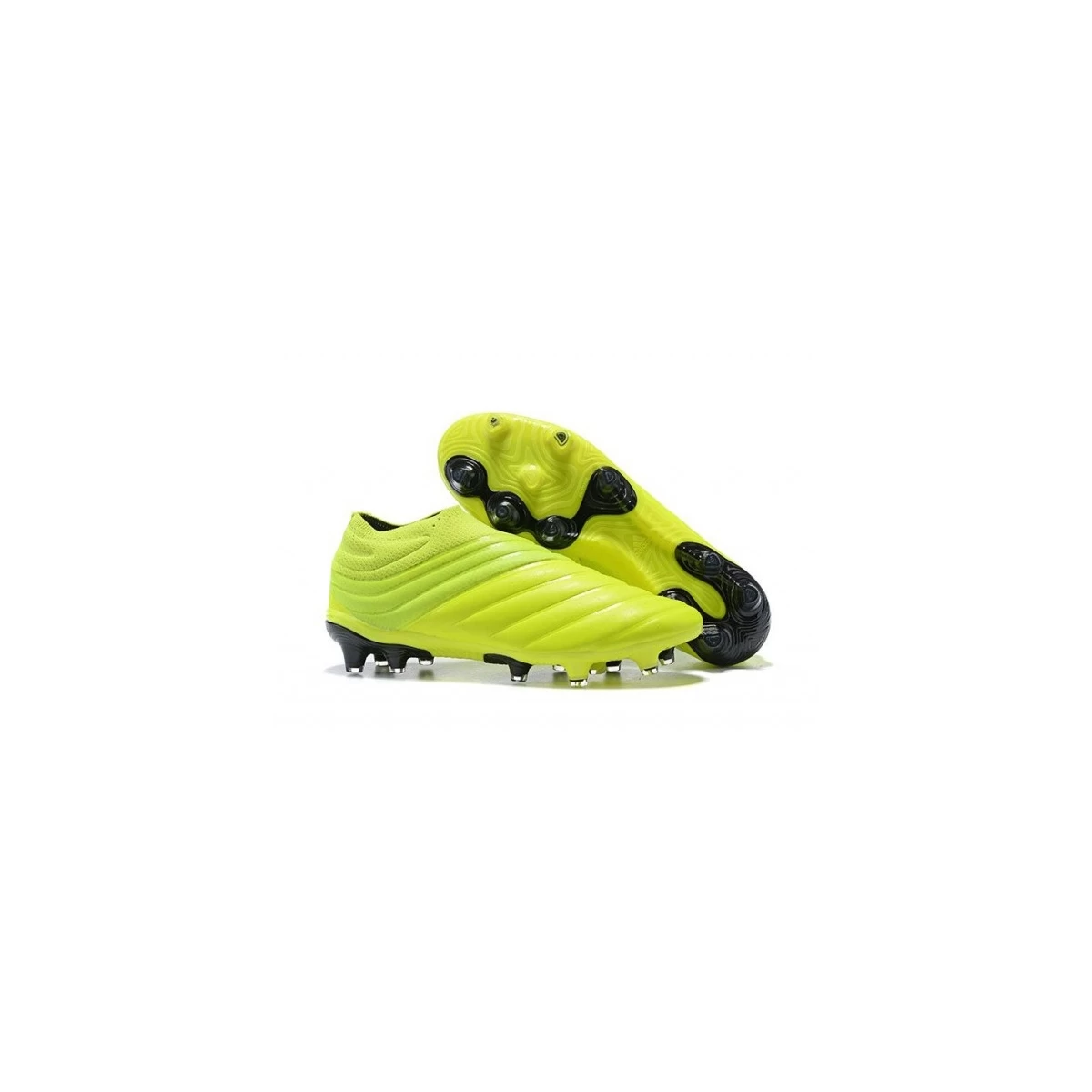 کفش فوتبال آدیداس کوپا طرح اصلی زرد Adidas Copa 19+ FG Yellow Core Black