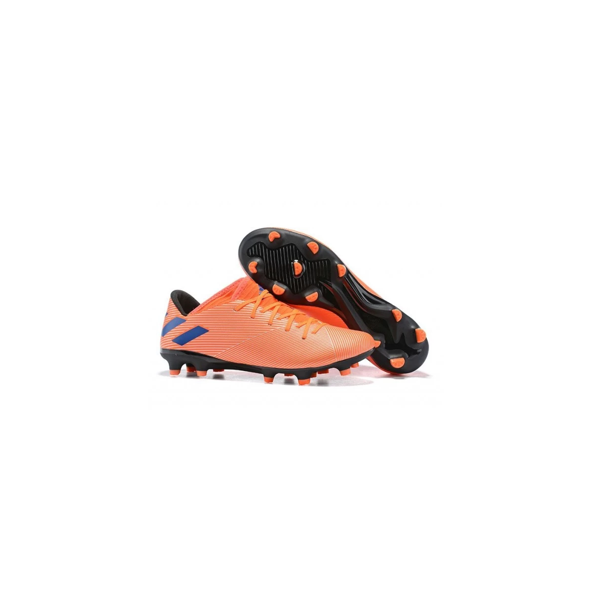 کفش فوتبال آدیداس نمزیز طرح اصلی نارنجی ابی Adidas Nemeziz 19.2 FG OrangeBlue