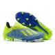 کفش فوتبال آدیداس ایکس طرح اصلی ابی زرد Adidas X 19.3 FG Blue Yellow