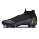کفش فوتبال نایک مرکوریال سوپرفلای طرح اصلی مشکی طلایی Nike Mercurial Superfly VI 360 Elite FG Black Gold