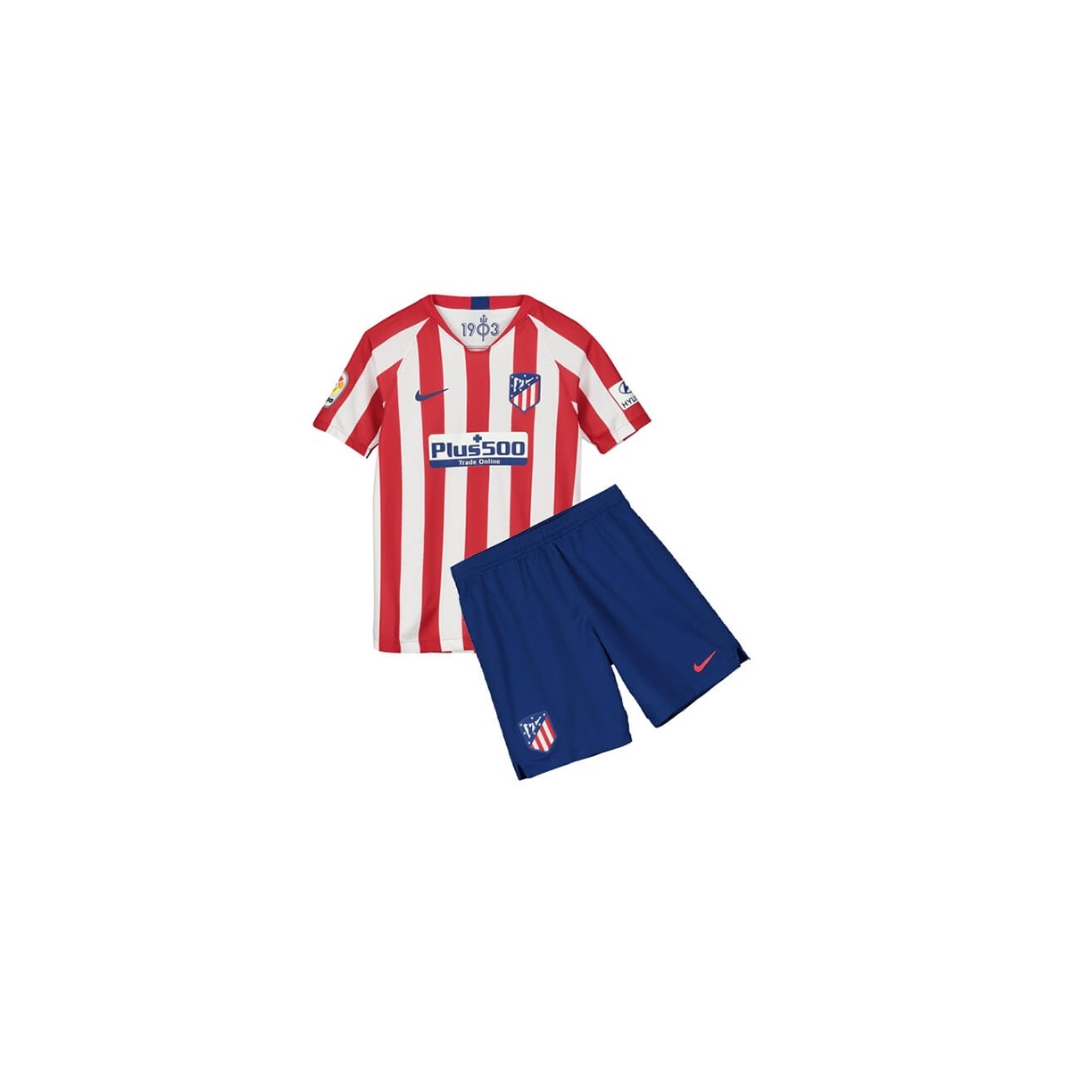 پیراهن شورت اول اتلتیکومادرید Atletico Madrid 2019-20 Home Soccer Jersey Kit Shirt+Short