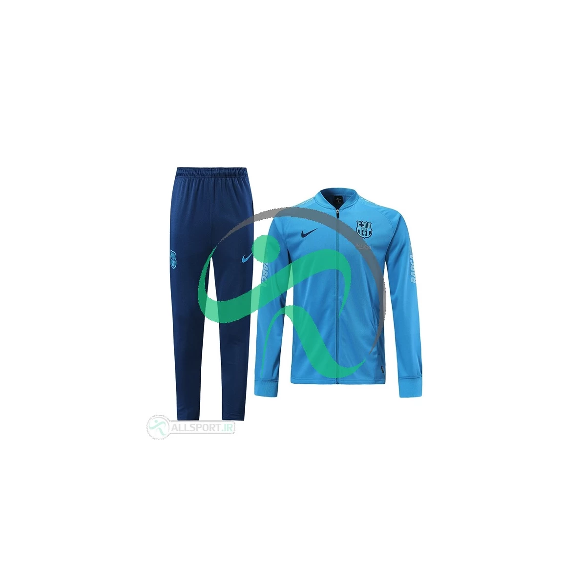 گرمکن شلوار بارسلونا آبی Barcelona Training Tracksuit 2019-20