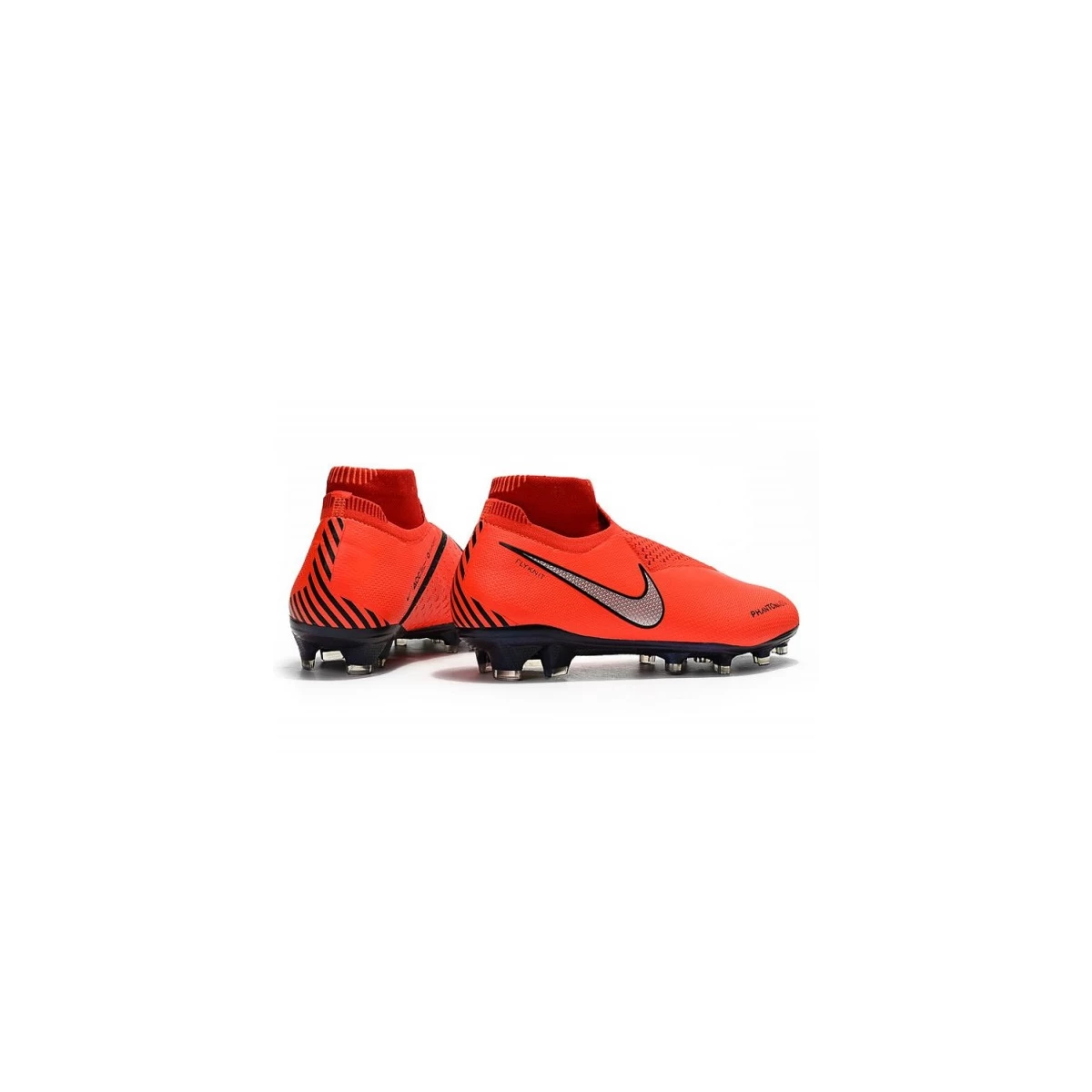 کفش فوتبال نایک فانتوم ساقدار طرح اصلی قرمز نقره ای Nike Phantom VSN Elite DF FG Metallic Silver Bright Crimson