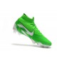 کفش فوتبال نایک مرکوریال سوپرفلای ساقدار طرح اصلی سبز سفید Nike Mercurial Superfly VI 360 Elite Nigeria FG White Green