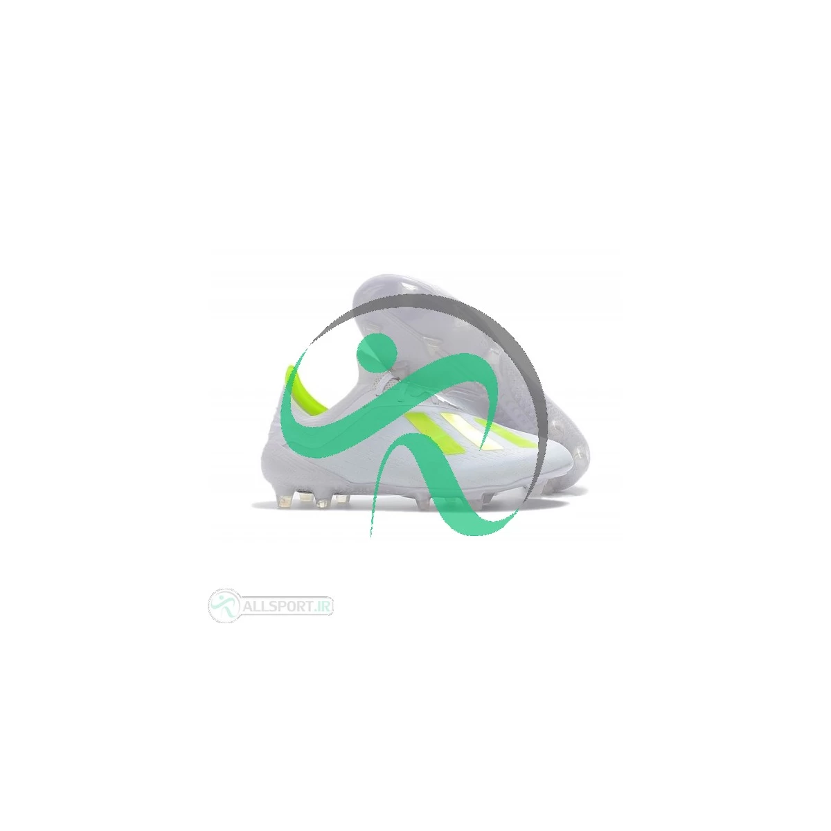 کفش فوتبال آدیداس ایکس سفید سبز Adidas X 18.1 FG White Green