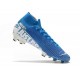 کفش فوتبال نایک مرکوریال سوپرفلای ساقدار طرح اصلی آبی سفید Nike Mercurial Superfly VII 7 Elite FG Blue White