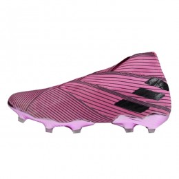 کفش فوتبال آدیداس نمزیز طرح اصلی صورتی مشکی Adidas Nemeziz 19+ FG Pink Core Black