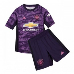 پیراهن شورت دروازه بانی بچگانه منچستریونایتد Manchester United 2019-20 GK Soccer Jersey Kids Shirt+Short
