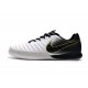 کفش فوتسال نایک تمپو طرح اصلی سفید مشکی Nike TiempoX Finale IC White Black Gold