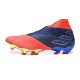 کفش فوتبال آدیداس نمزیز طرح اصلی قرمز آبی Adidas Nemeziz 19+ FG  Active Red Blue Core Black