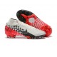 کفش فوتبال نایک مرکوریال سوپرفلای ساقدار طرح اصلی نقره ای مشکی قرمز Nike Mercurial Superfly VII Elite FG Silver Black Red