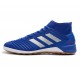 کفش فوتسال آدیداس پردیتور طرح اصلی آبی Adidas Predator 19.3 IN Blue Silver Metallic Active Red