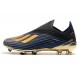 کفش فوتبال ادیداس ابی طلایی مشکی Adidas X 19+ FG Blue Gold Core Blac