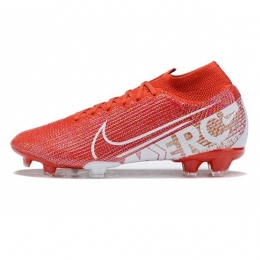 کفش فوتبال نایک مرکوریال سوپرفلای ساقدار طرح اصلی قرمز سفید Nike Mercurial Superfly VII Elite FG Red White