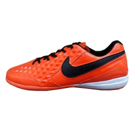 کفش فوتسال نایک تمپو لونار لجند طرح اصلی مشکی نارنجی Nike Tiempo Lunar Legend Black Orange 2019