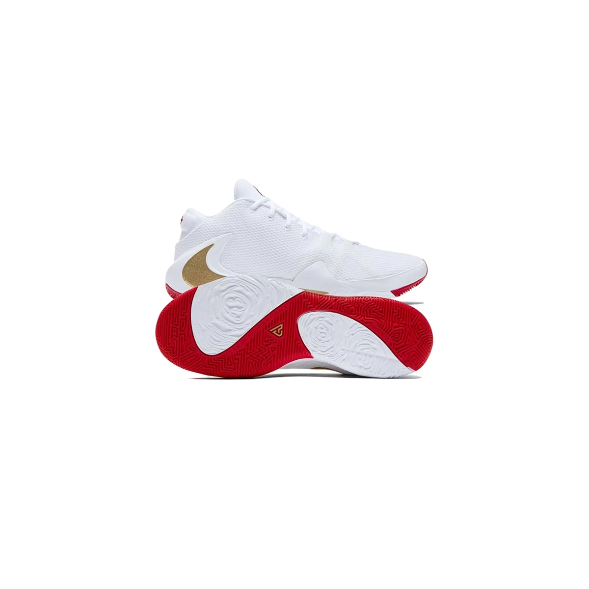 کفش بسکتبال نایک زوم Nike Zoom Freak 1 White Gold-Red