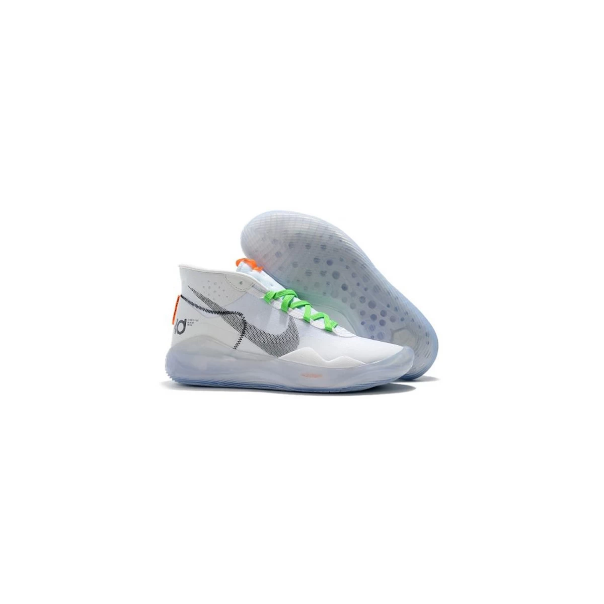 کفش بسکتبال نایک سفید سبز Nike KD 12 White Green