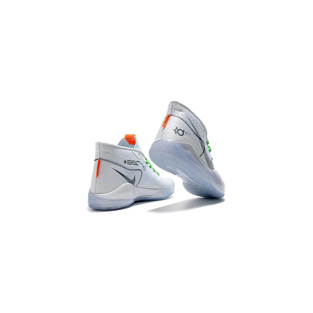 کفش بسکتبال نایک سفید سبز Nike KD 12 White Green