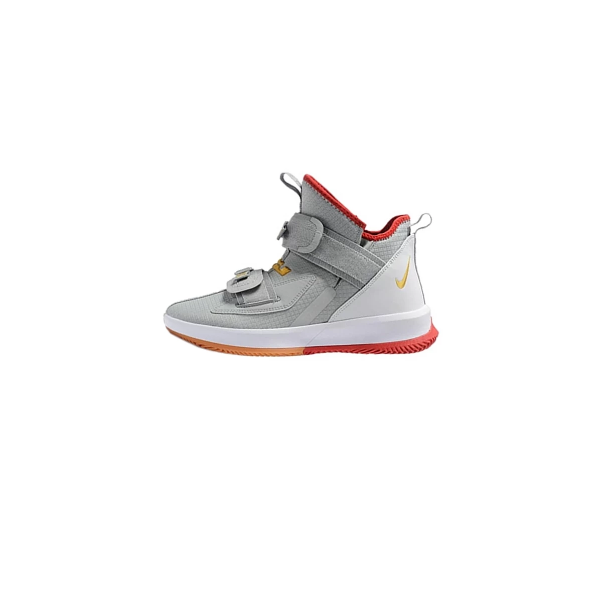 کفش بسکتبال نایک لبرون خاکستری قرمز Nike LeBron Soldier 13 Wolf Grey Red