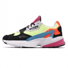 کتانی رانینگ زنانه آدیداس Adidas Falcon Yellow Black