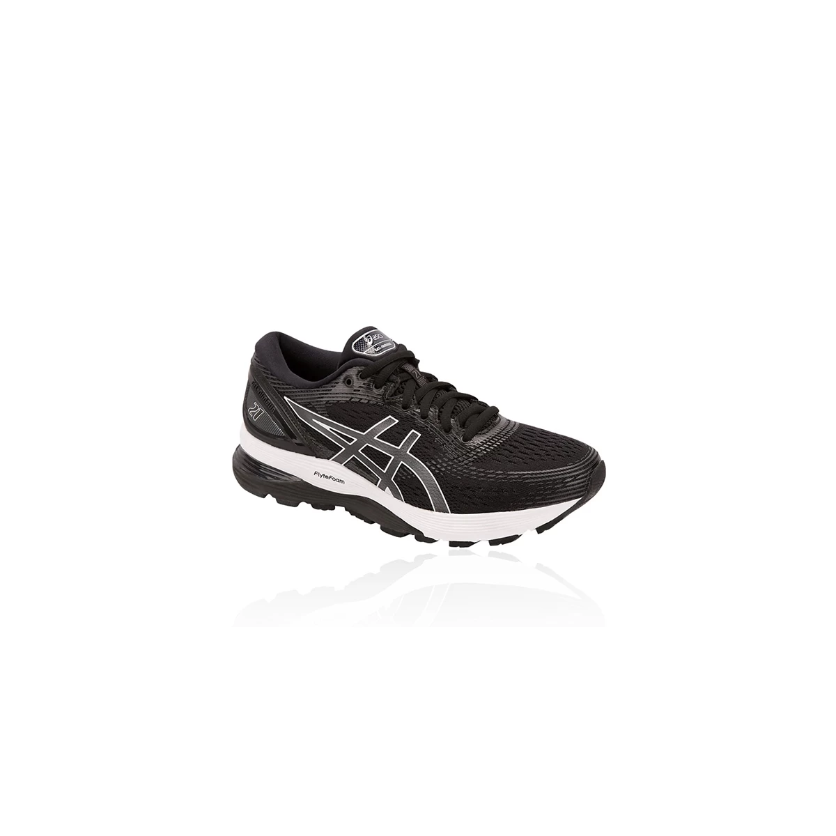 کتانی رانینگ مردانه اسیکس Asics Gel Nimbus 21 Black Whait