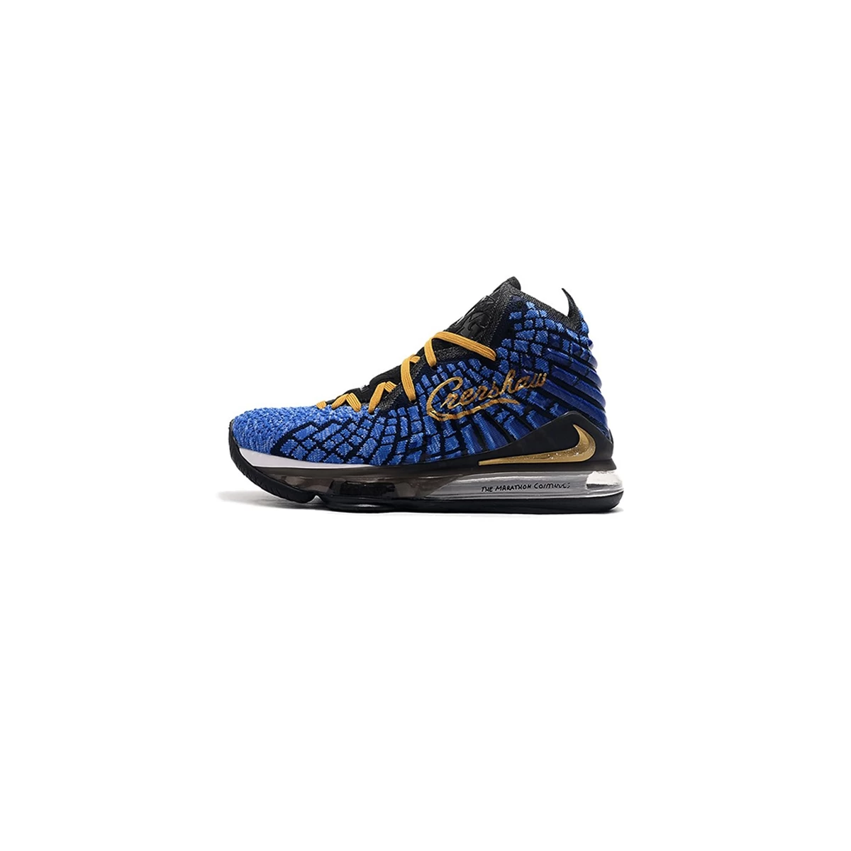 کفش بسکتبال مردانه نایک Nike LeBron 17 Blue Black Gold