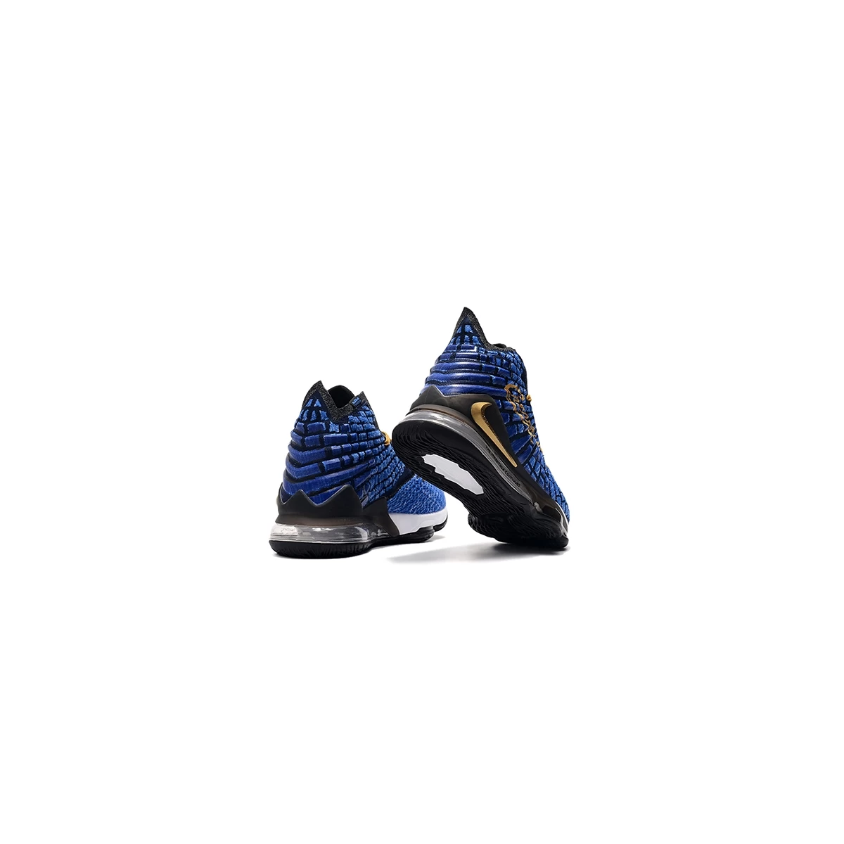 کفش بسکتبال مردانه نایک Nike LeBron 17 Blue Black Gold